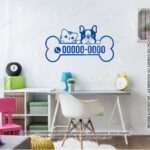 Adesivo Decorativo Pet Shop Cachorro e Gato personalizado M02