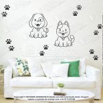 Adesivo Decorativo Pet Shop Cachorro e Gato M03