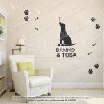 Adesivo Decorativo Cachorro Pet Shop Banho e Tosa M16