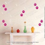Adesivo Decorativo Pet Shop Patas de Cachorro 10 cm