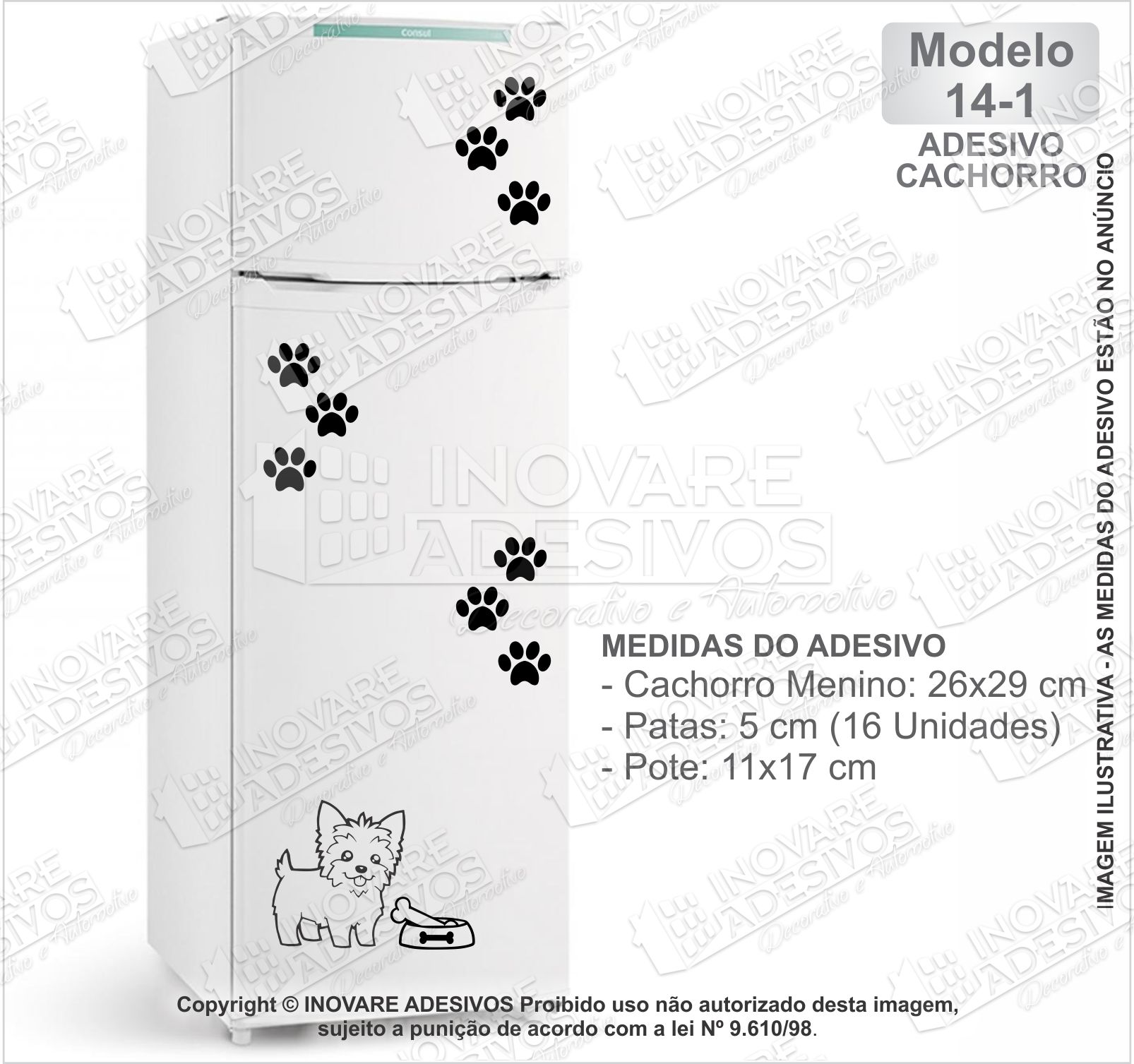 Papel De Parede Adesivo Animais - Patas Gato Cachorro Pet Preto/Branco -  Sala - Ambientes