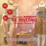 Adesivo Decorativo Vitrine promoção de Inverno os preços M2