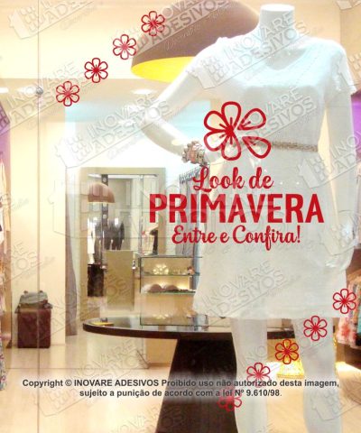 Adesivo de Vitrine Look de Primavera M3