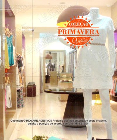 Adesivo de Vitrine Look de Primavera M4