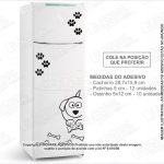 Adesivo Decorativo Pet Shop cachorro patinhas M06