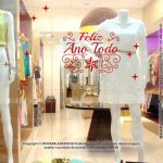 Adesivo Decorativo Vitrine Feliz Ano Todo M12